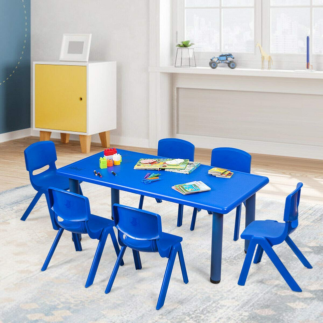 Costzon Plastic Stackable School Chairs, Kids Learning Chairs with 11 inch Seat Height