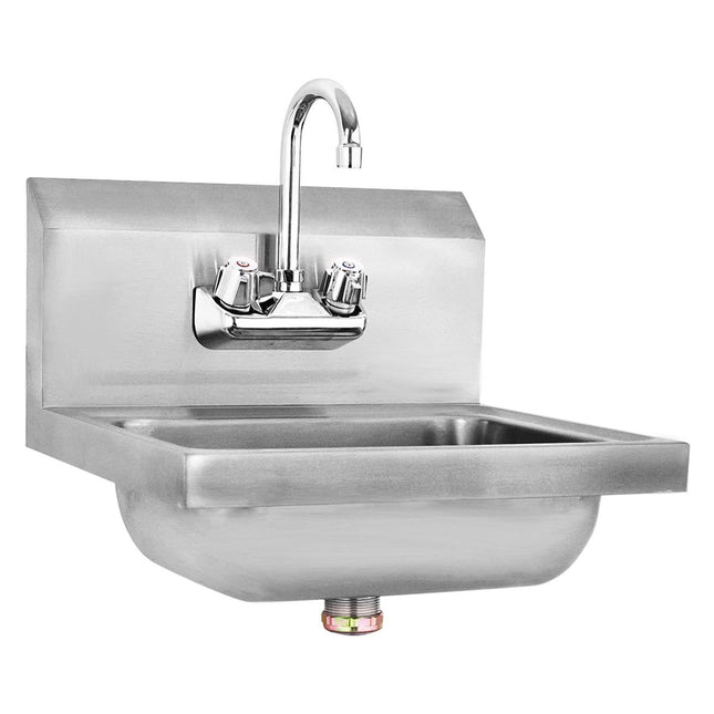 Costzon Stainless Steel Kitchen Sink Wall Mounted Commercial Washing Basin Bowl