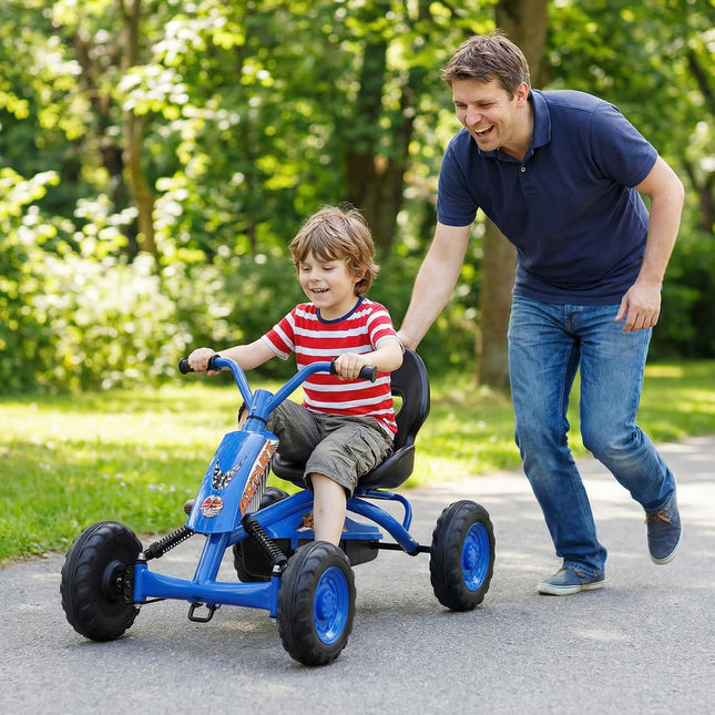Costzon 4 Wheel Toddler Ride On Pedal Car Adjustable Seat Outdoor Off-Road Racer