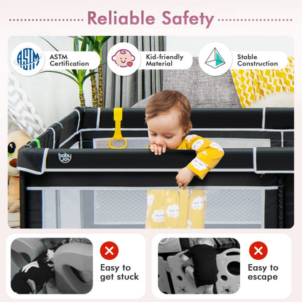 Costzon Playpen for Toddlers, Extra Large Playard Playpen for Toddlers, Play Pen for Babies 6-12 Months