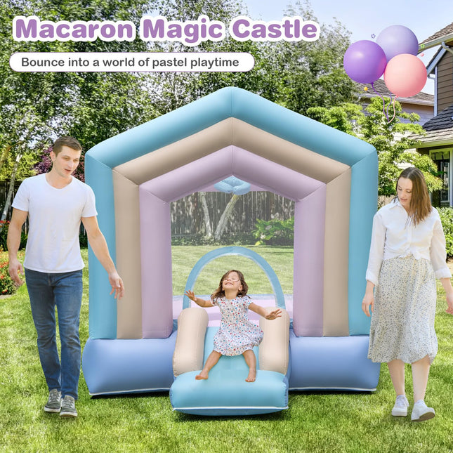 Costzon Inflatable Bounce House, Dream Cotton Bouncy House for Kids 5-12 Indoor Outdoor Family with Large Jumping Area