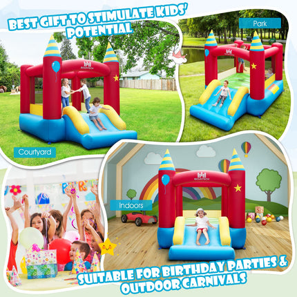Costzon Inflatable Bounce House, Bouncy House for Toddler Kids Indoor Outdoor