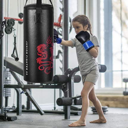 Costzon 2 FT Kids Punch Bag Boxing Set Kick Ball Gloves Skipping Rope Hook Children