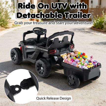 Costzon Kids Ride On UTV Car 12V Battery Powered Electric Vehicle