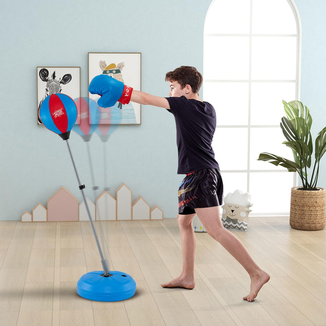 Costzon Punching Bag for Kids Boxing Bag Set Toy with Height Adjustable Stand
