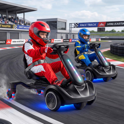 Costzon 6V Ride on Drift Car with 360-Degree Spin(with Lights)