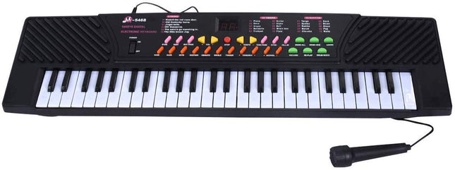 Costzon 54-Key Electronic Keyboard Piano with LED Digital Display, Portable Electronic Musical Instrument with Microphone & Adapter