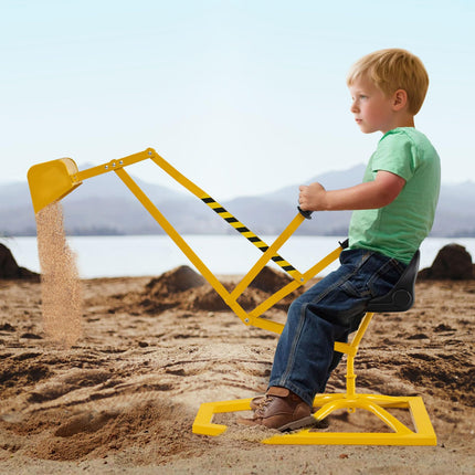 Costzon Kids Ride On Sand Digger with Base for Sand