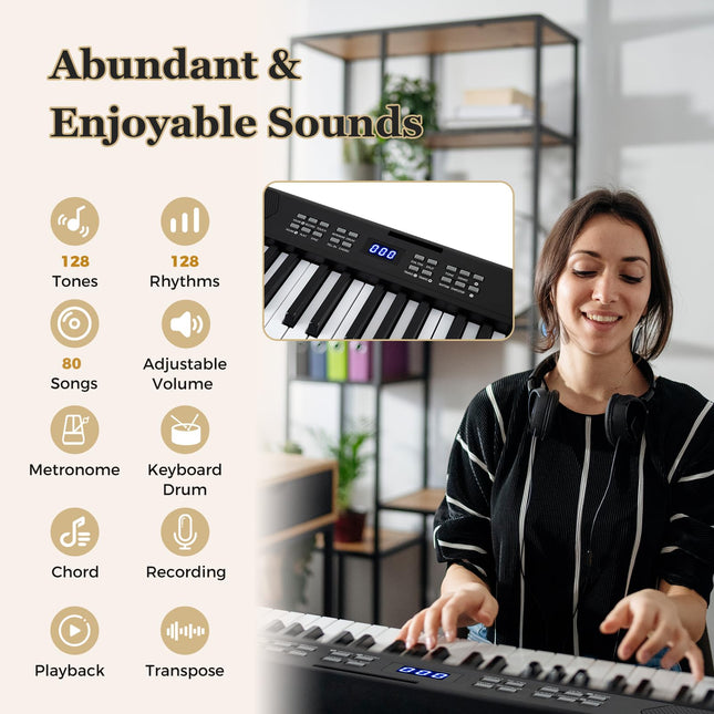 Costzon 61 Key Folding Piano Keyboard