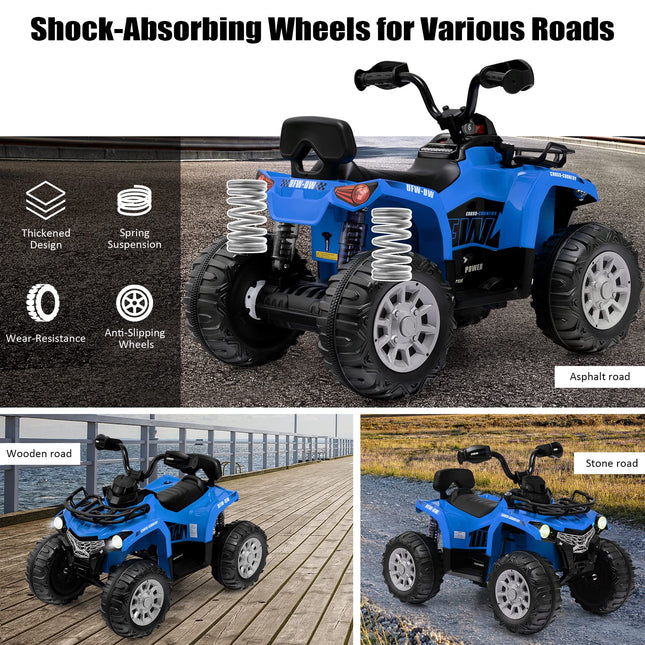 Costzon Kids ATV 12V Battery Powered Electric Vehicle w/Music