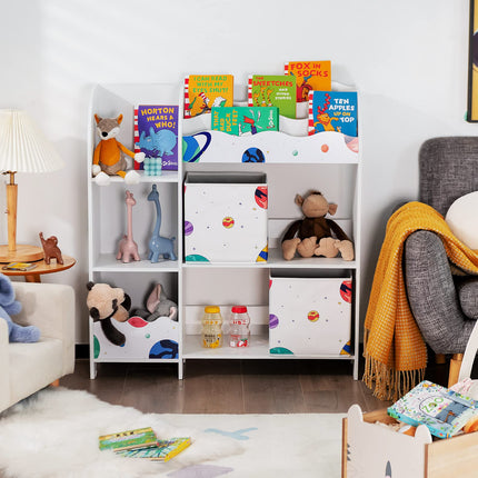 Wooden Storage Display Cabinet Bookshelf - Costzon