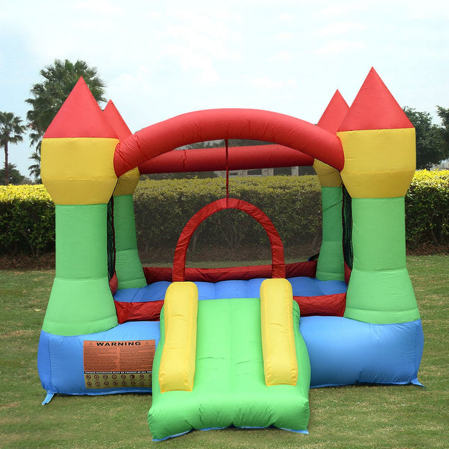 Costzon Inflatable Mighty Bounce House Castle Jumper Moonwalk Bouncer with 480W Blower
