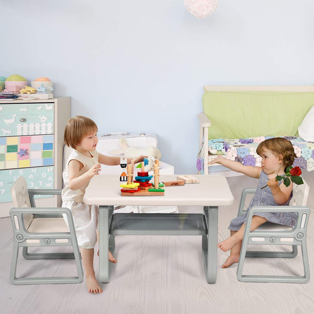 Costzon Kids Table and Chair Set, Children Activity Table & 2 Chairs