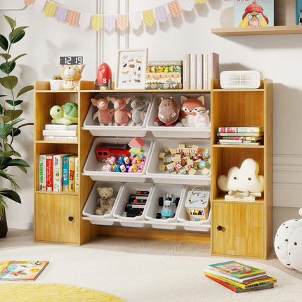 Costzon 56" Toy Storage Organizer Kids Bookshelf and Toy Storage