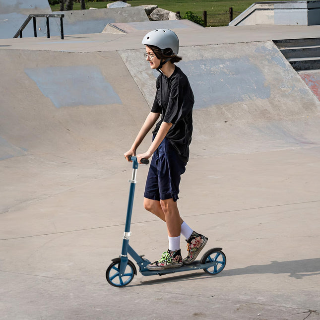 Costzon Kick Scooter for Kids Ages 8+, Foldable Kids & Adults Scooter with 8-inch Big Wheels