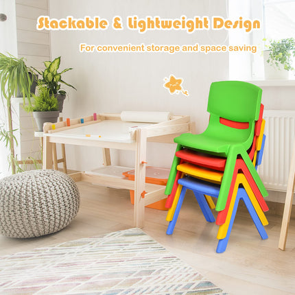 Costzon Kids Chairs Stackable Plastic Learn and Play Chair