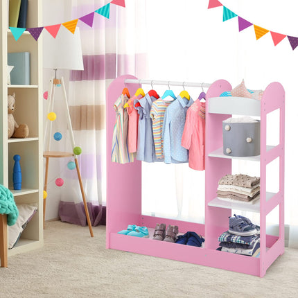 Kids Dress up Storage with Mirror - Costzon