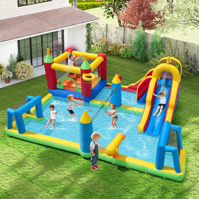 BOUNTECH 9-in-1 Inflatable Water Slide