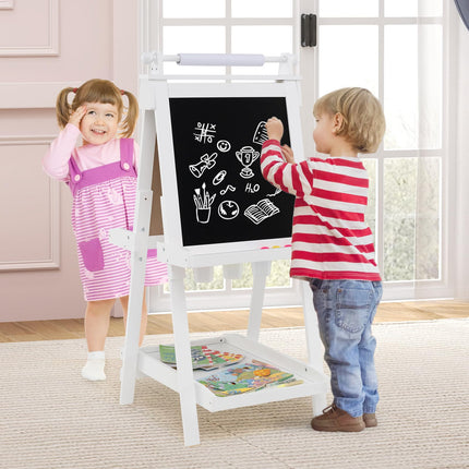Costzon Easel for Kids 3 In 1 Foldable Art Easel with Magnetic White Board