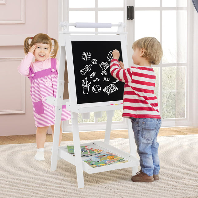 Costzon Easel for Kids 3 In 1 Foldable Art Easel with Magnetic White Board