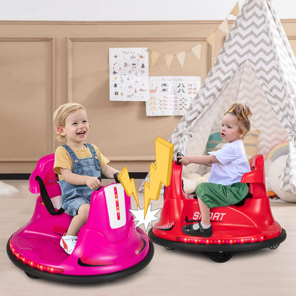 Costzon 12V Kids Ride On Bumper Car, Electric Bumper Car
