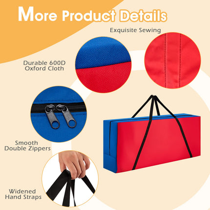 Costzon Giant 4 in a Row Game Carrying Bag (Game Not Included), Carry and Storage Bag for Jumbo 4-to-Score Giant Game Set