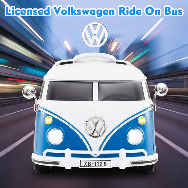 Costzon Ride On Car 12V Licensed Volkswagen Kids Car Bus