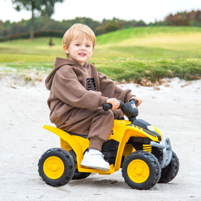 Costzon Kids ATV 6V CAT Licensed Four Wheeler Quad Car Toy with LED Headlight