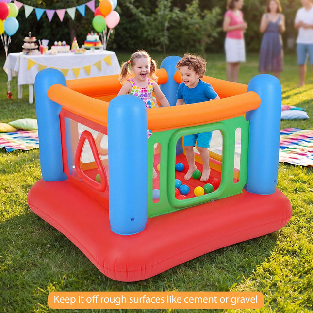 BOUNTECH Inflatable Bounce House for Kids 3-6 | Blow Up Jumping House with Net