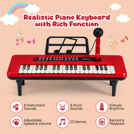 Costzon Kids Piano Keyboard 37 Keys Digital Piano for Kids