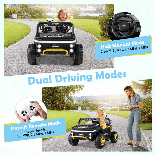 Costzon 24V Ride on Toys for Big Kids 2 Seater Ride on UTV Off-Road Truck