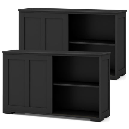 Costzon Sideboard Buffet Cabinet, Wooden Kitchen Storage Cabinet, Accent Coffee Bar Cabinet Console Table