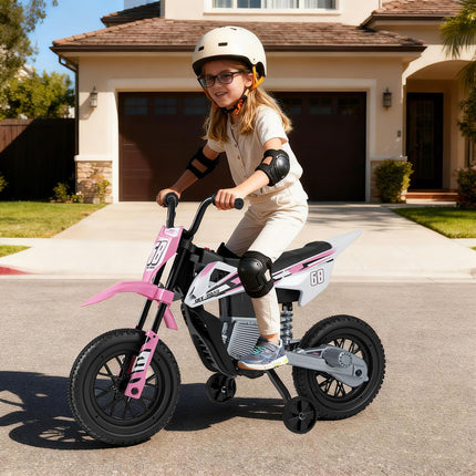 Costzon 12V Kids Motorcycle with Detachable Training Wheels