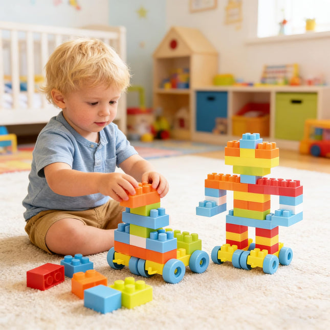 Costzon 150 Pcs Toddler Building Blocks Toy Stacking Block Set