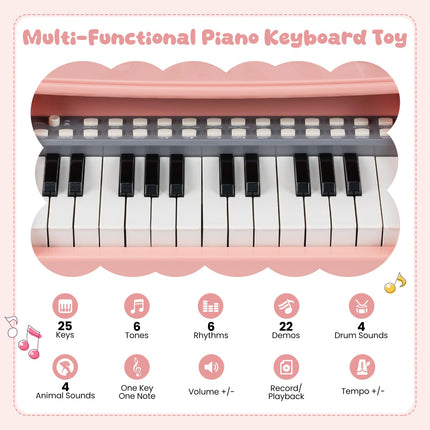 Costzon Kids Piano Keyboard 25 Keys Mini Digital Piano