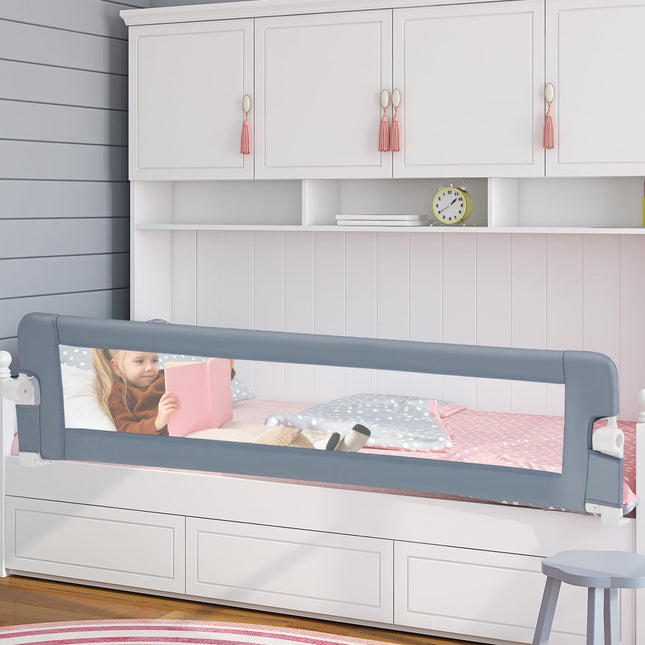 BABY JOY Extra Long Swing Down Safety Bed Guard for Convertible Crib