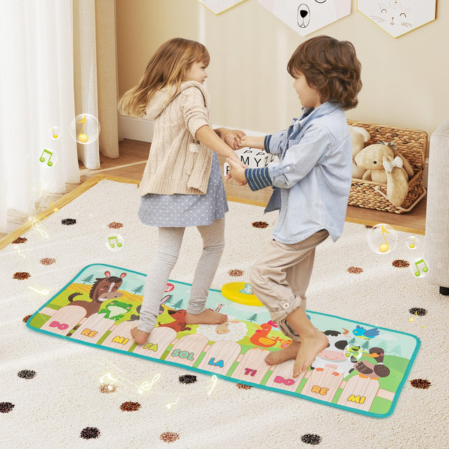 10-Key Musical Piano Mat for Toddlers Early Sensory Educational Learning Toys for 3+ Years Old