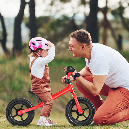 BABY JOY Kids Balance Bike, No Pedal Training Bicycle with Adjustable Handlebar & Seat and Puncture-Proof EVA Tires