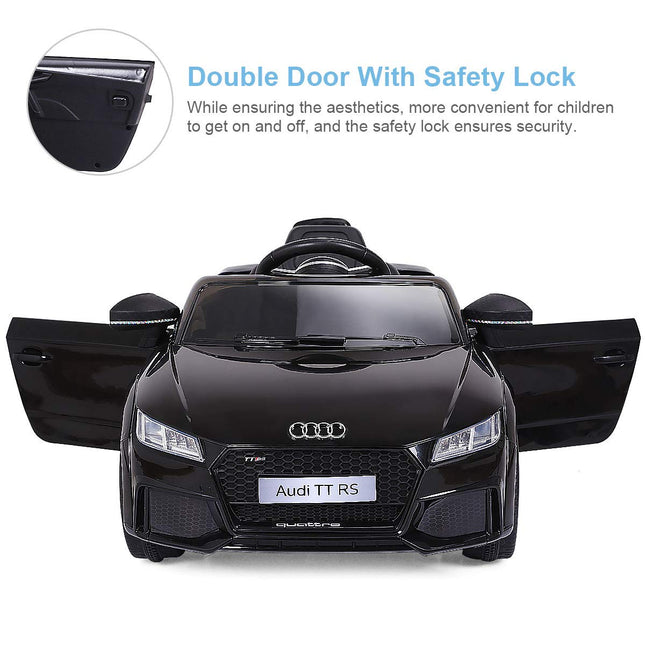 Costzon Kids Ride On Car, 12V Licensed Audi TT RS, Battery Powered Electric Ride On Vehicle w/Parental Remote Control