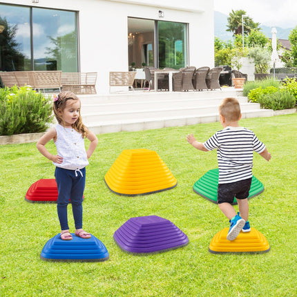 Costzon Stepping Stones for Kids, Non-Slip Toddler Sensory Balance Blocks