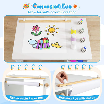 Costzon Kids Art Table and Chair Set