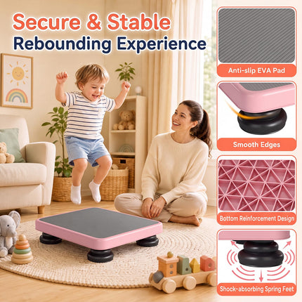 BABY JOY Mini Trampoline for Kids,Rectangular