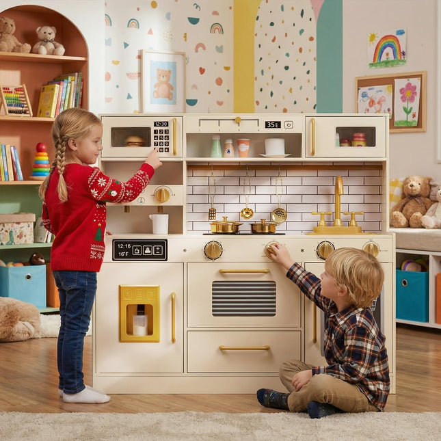 Costzon Toddler Kitchen Toy Set for Boys & Girls