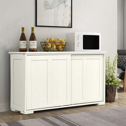 Costzon Sideboard Buffet Cabinet, Wooden Kitchen Storage Cabinet, Accent Coffee Bar Cabinet Console Table
