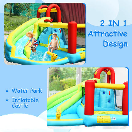 BOUNTECH Inflatable Water Slide, Bounce House Water Slide for Kids Outdoor Fun