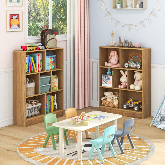 Costzon Montessori Shelf, 7-Section Toy Storage Organizer for Books Toys