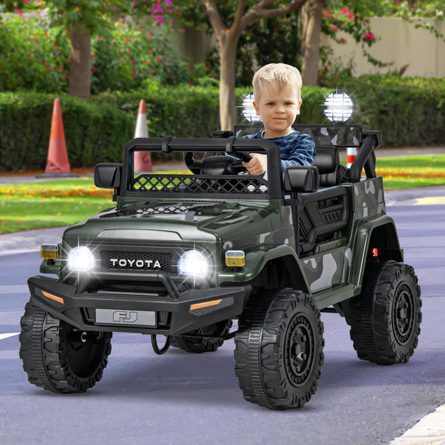 Costzon Ride on Car, 12V 7Ah Licensed Toyota FJ Cruiser Electric Car