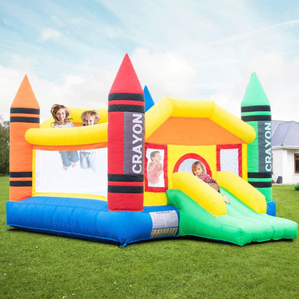 Costzon Inflatable Bounce House Without Blower (Crayon Castle)