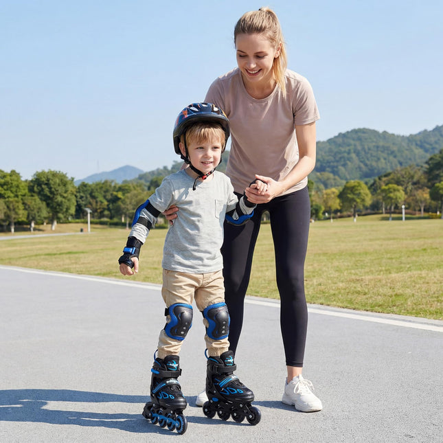 Costzon Inline Skates 4 Sizes Adjustable Kids Roller Blades