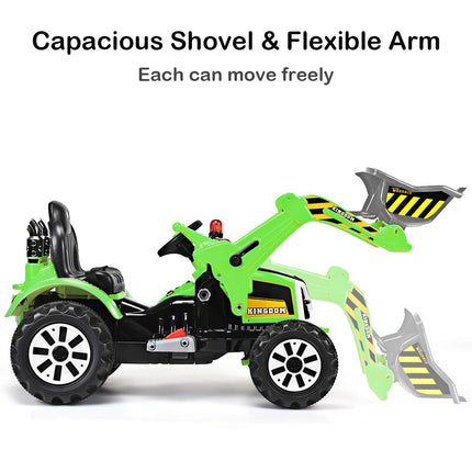 Costzon 12V Battery Powered Kids Ride On Excavator